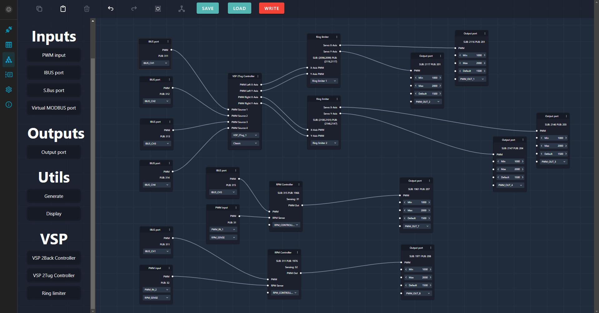 USV Studio logic nodes