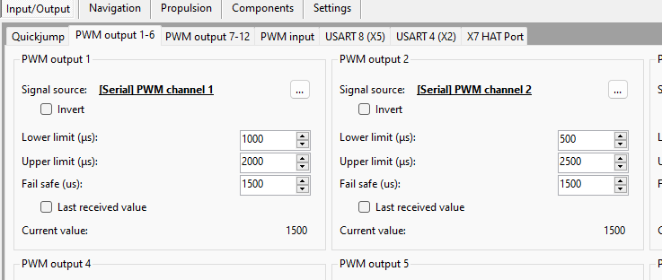 RX configuration