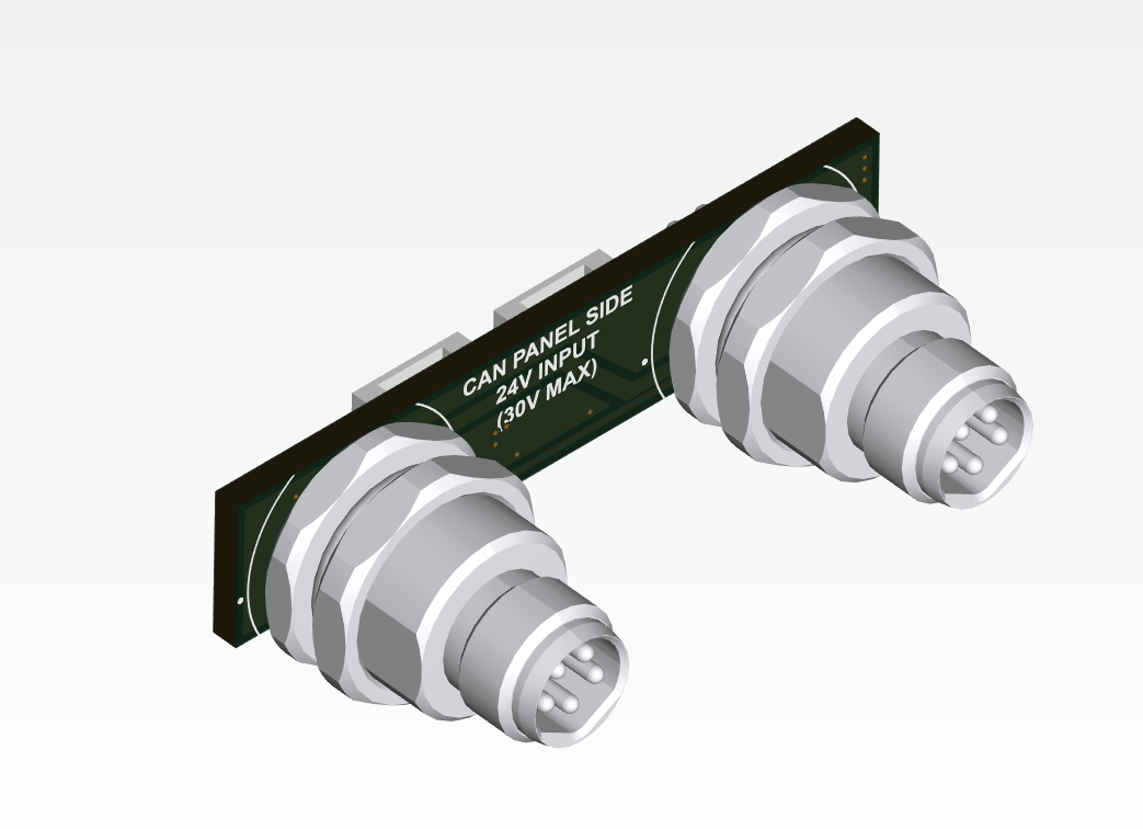 CAN panel mount (M8 to JST-GH)